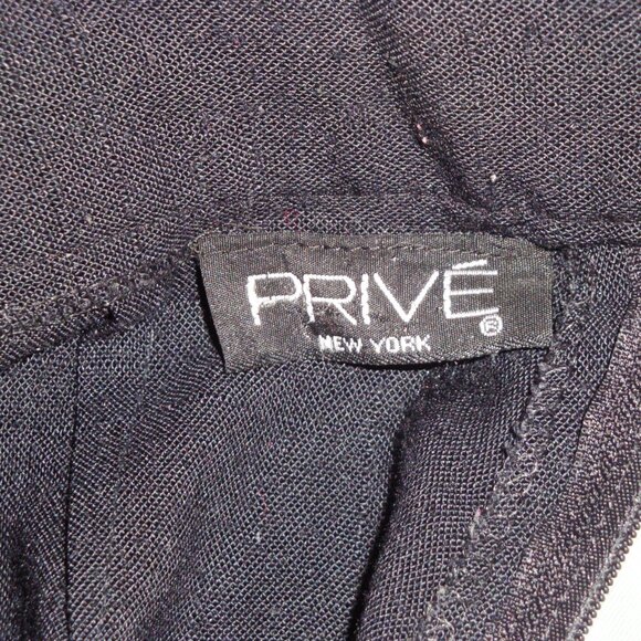 Prive New York Vintage Womens Back Zip Front Pleated Pants Black Size 8 - Picture 4 of 8